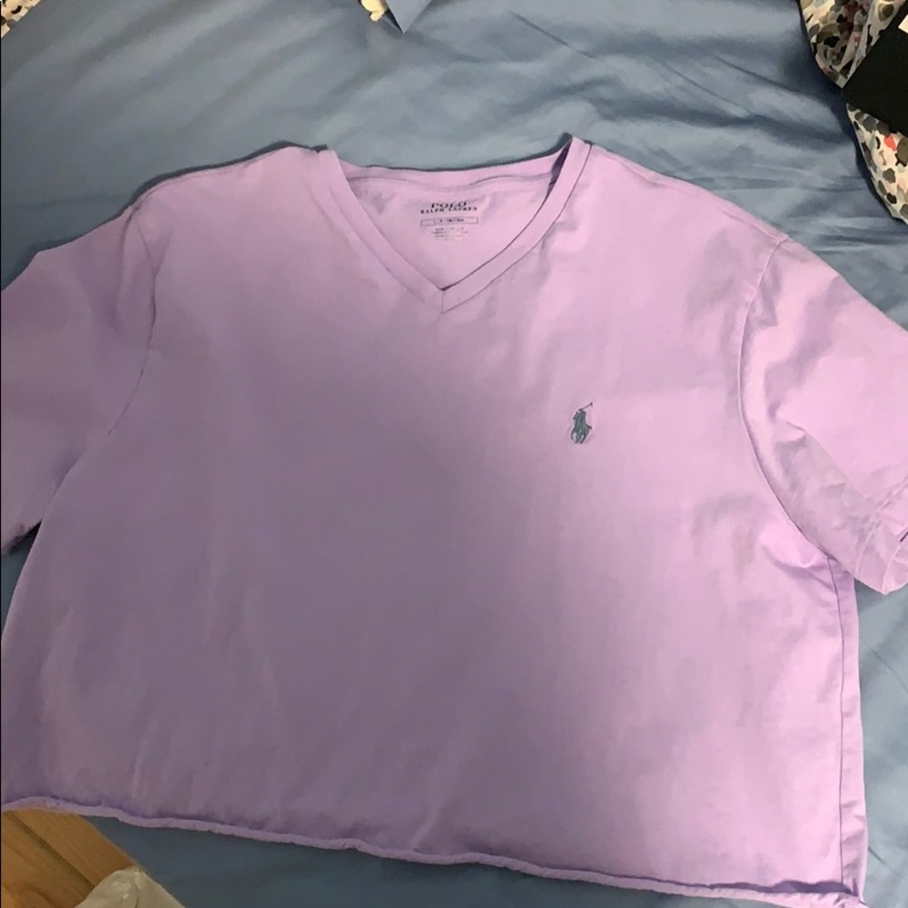 PASTEL PURPLE CROPPED POLO